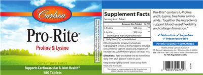 Photo of the Carlson Pro-Rite label