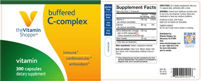 Photo of the The Vitamin Shoppe Buffered C-Complex label