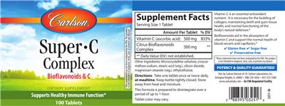 Photo of the Carlson Super-C Complex label