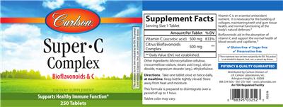 Photo of the Carlson Super-C Complex label