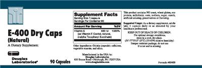 E-400 Dry Caps (Natural)