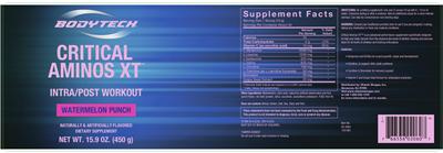 Critical Aminos XT Watermelon Punch