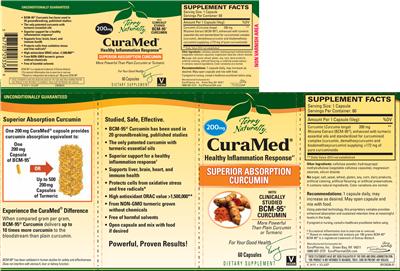 Photo of the Terry Naturally CuraMed 200 mg label