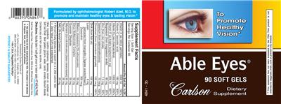 Photo of the Carlson Able Eyes label
