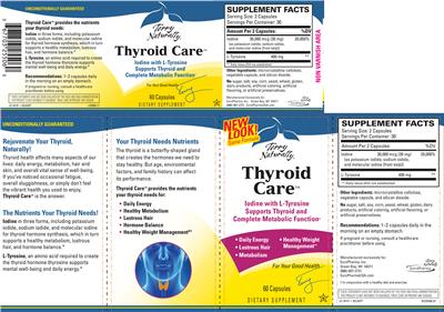 Photo of the Terry Naturally Thyroid Care label