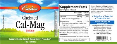 Photo of the Carlson Chelated Cal-Mag 2:1 Ratio label