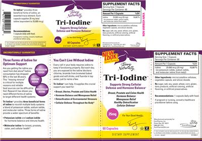 Photo of the Terry Naturally Tri-Iodine 25 mg label