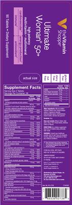 Photo of the The Vitamin Shoppe Ultimate Woman 50+ label