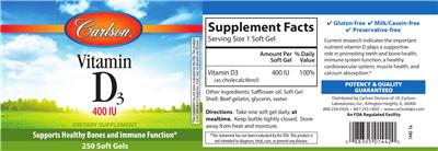 Vitamin D3 400 IU