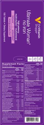 Photo of the The Vitamin Shoppe Ultimate Woman No Iron label