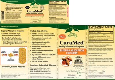 Photo of the Terry Naturally CuraMed 750 mg label