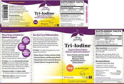 Photo of the Terry Naturally Tri-Iodine 3 mg label