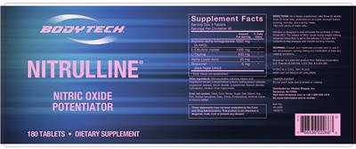 Photo of the BodyTech Nitrulline label