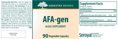 Photo of the Genestra Brands AFA-gen label