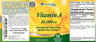 Vitamin A 10,000 IU
