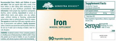 Photo of the Genestra Brands Iron label