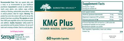 Photo of the Genestra Brands KMG Plus label