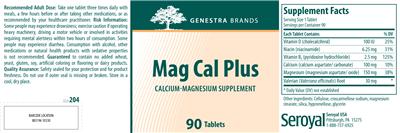 Photo of the Genestra Brands Mag Cal Plus label