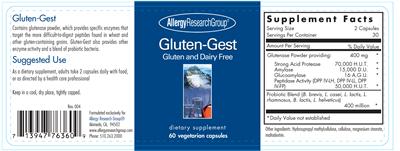 Label of Gluten-Gest
