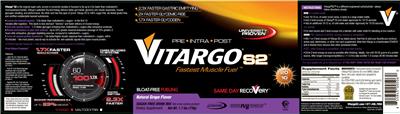 Photo of the Vitargo Vitargo S2 Natural Grape Flavor label