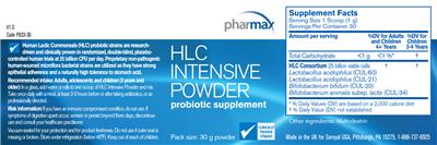 Label of HLC Intensive Powder