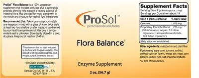 Photo of the ProSol Flora Balance label
