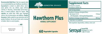 Photo of the Genestra Brands Hawthorn Plus label