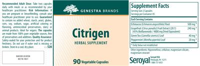 Photo of the Genestra Brands Citrigen label