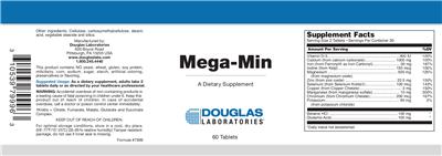 Photo of the Douglas Laboratories Mega-Min label