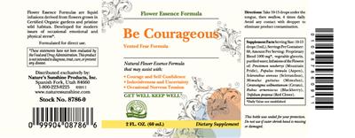 Photo of the Nature's Sunshine Be Courageous label
