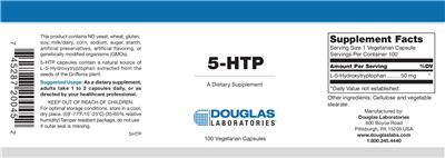Photo of the Douglas Laboratories 5-HTP label