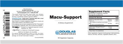 Photo of the Douglas Laboratories Macu-Support label
