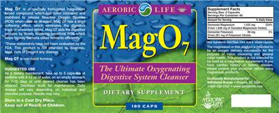 Photo of the Aerobic Life Mag O7 label