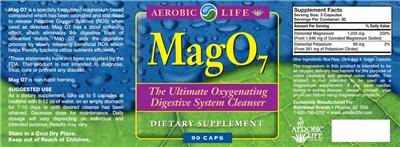 Photo of the Aerobic Life Mag O7 label