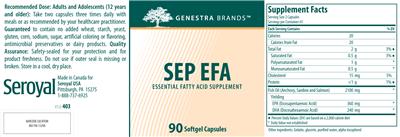 Photo of the Genestra Brands SEP EFA label