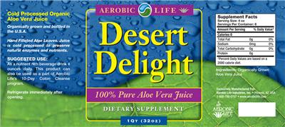 Photo of the Aerobic Life Desert Delight label