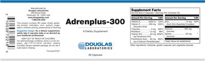 Photo of the Douglas Laboratories Adrenplus-300 label