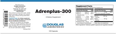 Photo of the Douglas Laboratories Adrenplus-300 label
