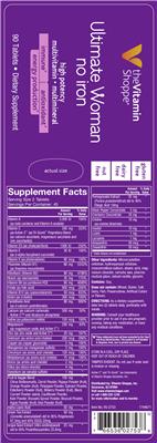 Photo of the The Vitamin Shoppe Ultimate Woman No Iron label