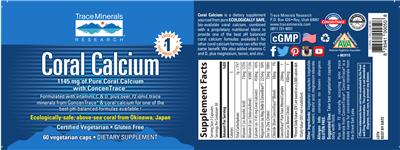 Photo of the Trace Minerals Research Coral Calcium label