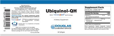 Photo of the Douglas Laboratories Ubiquinol-QH label