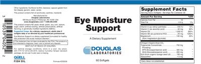 Photo of the Douglas Laboratories Eye Moisture Support label