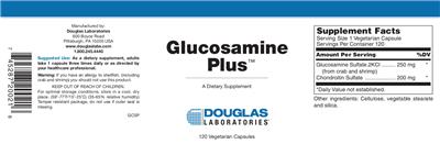 Photo of the Douglas Laboratories Glucosamine Plus label