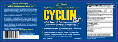 Photo of the MHP Maximum Human Performance Cyclin With Growth Factors label