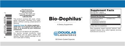 Photo of the Douglas Laboratories Bio-Dophilus label