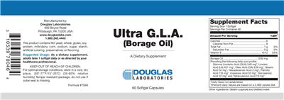 Photo of the Douglas Laboratories Ultra G.L.A. label