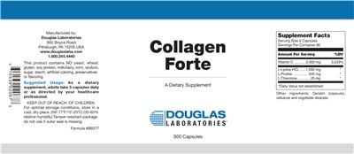 Photo of the Douglas Laboratories Collagen Forte label
