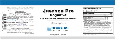 Photo of the Douglas Laboratories Juvenon Pro Cognitive label