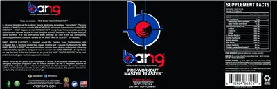 Photo of the Bang Master Blaster Star Blast label