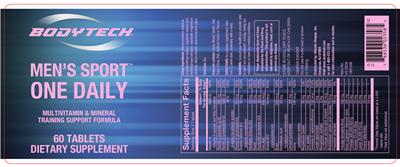 Photo of the BodyTech Men's Sport One Daily label